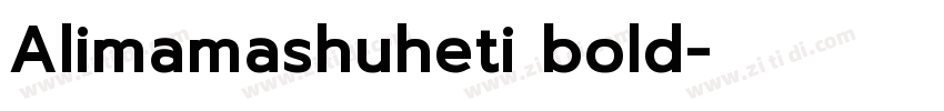 Alimamashuheti bold字体转换